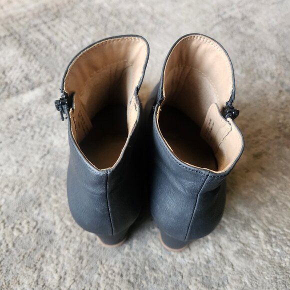 Soul Naturalizer Womens Sz 9.5 Hudson Black Faux Leather Zip Wedge Ankle Booties - Picture 9 of 9